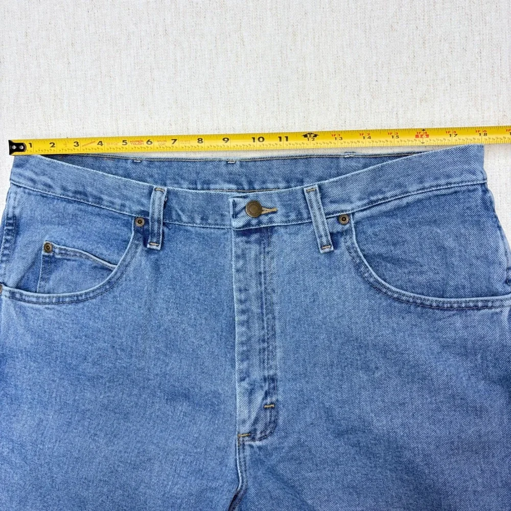 Wrangler Rugged Wear Relaxed Fit Jeans Mens 38x32 Blue Straight Leg Y2K Style